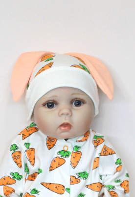 Шапочка "Витаминка" (интерлок) ш001/15 (морковка (р-р 40см))