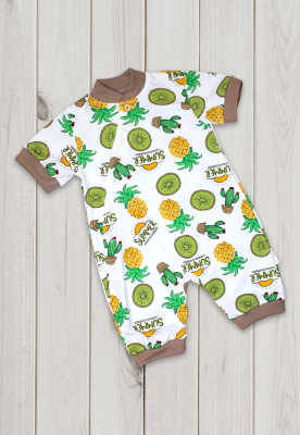 Полукомбинезон - песочник "Фруктстайл" ш02/14 (р-р 62см)