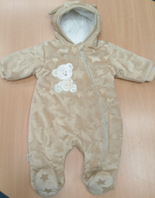 Комбинезон на синтепоне "ОБНИМАШКИ" ш972/9 (карамель (р-р 68-74см))