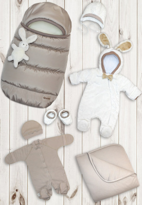 "ЛАПУШКА" ш240/14 - комплект на выписку (капучино)