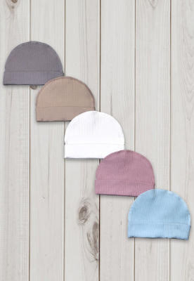 Шапочка с отворотом "Лапшуля" ш001/20 (розовый (р-р 40см))