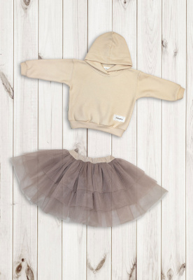 Комплект детский "Эшли" (с капюшоном) ш111/40 (карамель (р-р 98-104см))