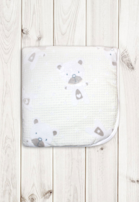 Одеяло - плед "ПОТАП" (90х90см, на синтепоне) ш600/12 (экрю)