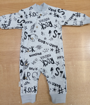 Комбинезон без подкладки "Names" ш900/9  (серый (р-р 56см))