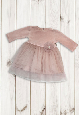 Платье детское "Милори" ш111/100 (розовый (р-р 92-98см))