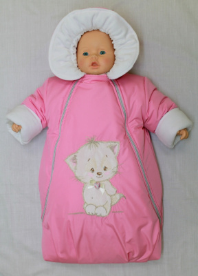 Полукомбинезон на силиконе "МУРЗИК" ш105/22ш  (розовый)