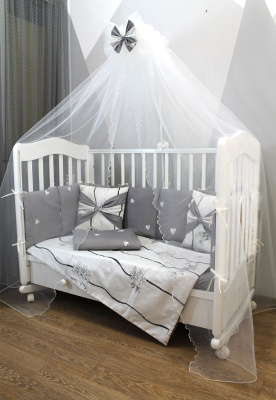 "ЭКОЛЕНД" ш4281 - комплект в кроватку (серый (корзины))