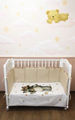 "ФАНТИКИ" ш4292/0 - комплект в кроватку  (кремовый)