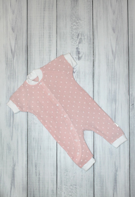 Комбинезон с коротким рукавом "ЭКОСТИЛЬ-3" ш709/11 (розовый (р-р 68см))