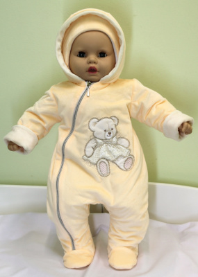 Комбинезон на синтепоне "ПРОВАНС" ш954/5 (персиковый (р-р 68-74см))