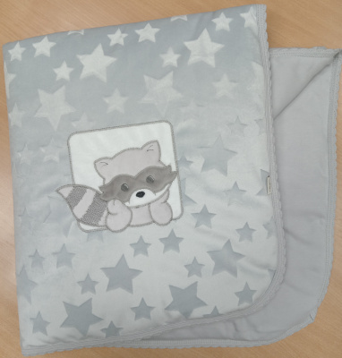 Одеяло-плед "ЕНОТ СЕНЯ-ГОША" (90х90см) ш600/5 (серый)