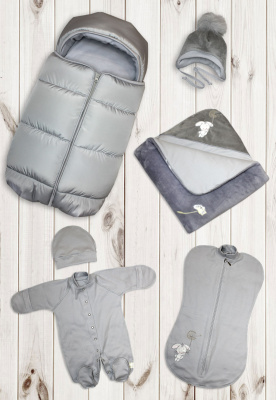 "ДЖУС" ш230/24 - комплект на выписку (серый)