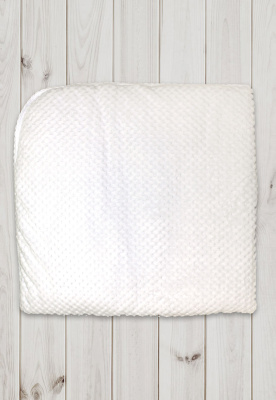 Одеяло - плед на синтепоне (90х90см) ш601/1 (кремовый (экрю))