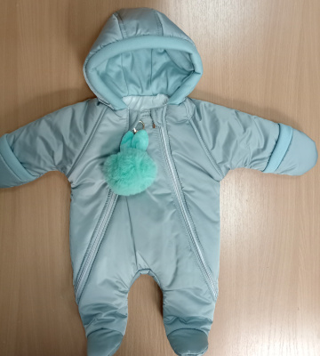 Комбинезон на синтепоне "ГЛЭМИ" ш973/10 (светло-оливковый (р-р 68см))