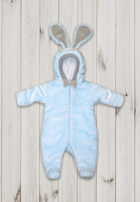 Комбинезон на синтепоне "ЗОЛОТИНКА" ш80/185 (голубой (р-р 68-74см))