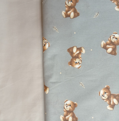 "ЛЕСНАЯ ПОЛЯНА" ш4301 - комплект в кроватку (без балдахина) ("Мишка малыш" - капучино)
