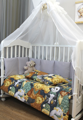 "ИГРУШКИ ПРОВАНС" ш4283 - комплект в кроватку (серый)
