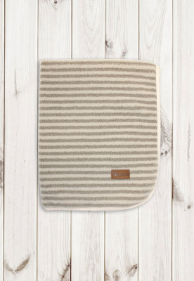 Одеяло - плед "ПОЛОСАТИК" (80х100см) ш600/9 (капучино)