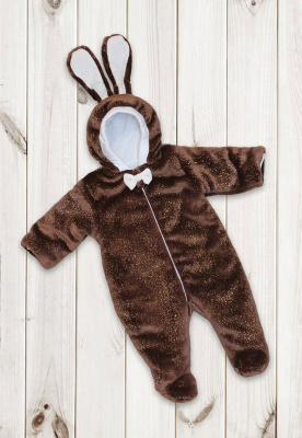 Комбинезон на синтепоне "ЗОЛОТИНКА" ш80/185 (шоколад (р-р 68-74см))