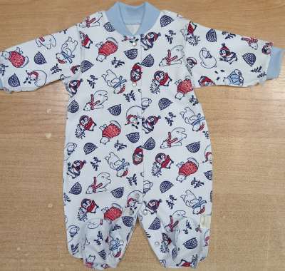 Комбинезон без подкладки "ЗВЕЗДОПАД" ш111/19 (мишки (р-р 68см))