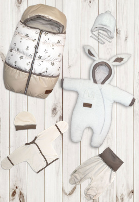 "ЗАЙЧИШ" ш240/2 - комплект на выписку (капучино)