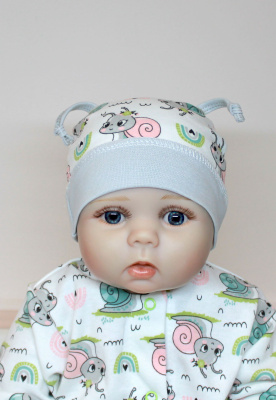 Шапочка "Витаминка" (интерлок) ш001/15 (улитка (р-р 42см))