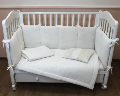 "ЛЁНУШКА" ш4280* - комплект в кроватку (без балдахина) (белый)