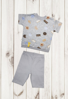 Комплект детский "Лёсик" ш111/125 (серый (р-р 86-92см))