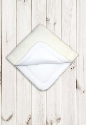 Одеяло - плед "ШЕРПА" (90х90см) ш600/4 (экрю)