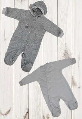 Комплект детский "Джем" (2 предмет.) ш220/101 (серый (р-р 68-74см))