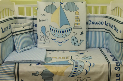 КПБ "Фантики" (100х140, САТИН) ш2320 (Морячок)