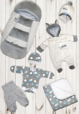 "ЕНОТ СЕНЯ-ГОША" ш240/3 - комплект на выписку (серый)