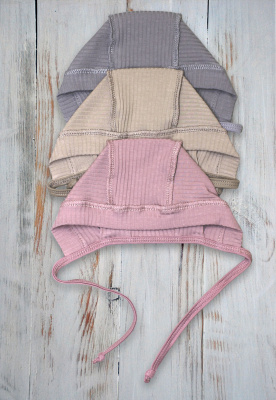 Набор чепчиков "Лапшуля" (3шт.) ш05/20 (девочка (р-р 38см))