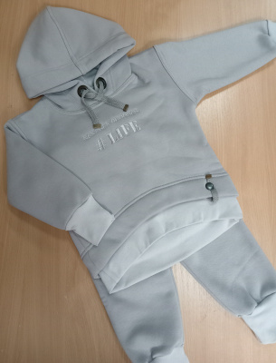 Комплект детский "Next -6" (с вышивкой) ш108/13 (серый (светло-серый) (р.98-104см))