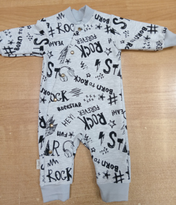 Комбинезон без подкладки "Names" ш900/9  (серый (р-р 62см))