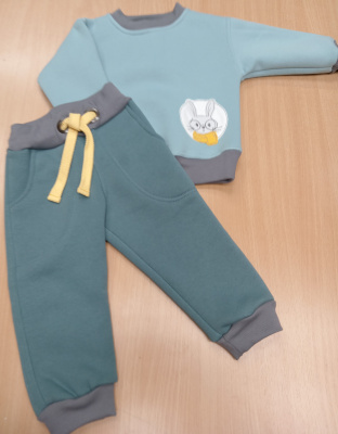 Комплект детский "Zoo" (2 предм.)  ш108/27 (голубой (74-80см))