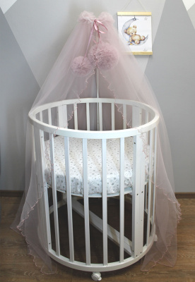 Балдахин "Флюшик-Джаз" (сетка, 6метров) ш092 (розовый)