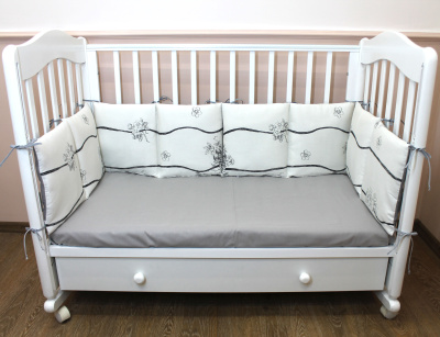 Борт-охранник 4-х сторонний "Эколенд" ш4481* (серый (корзины))