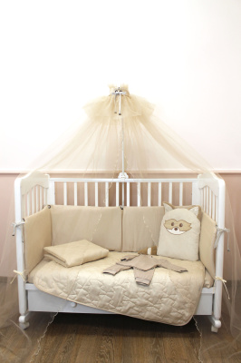 "ЕНОТ СЕНЯ-ГОША" ш4291 - комплект в кроватку (кремовый)