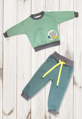 Комплект детский "Zoo" (2 предм.)  ш108/27 (оливковый (р-р 86-92см))