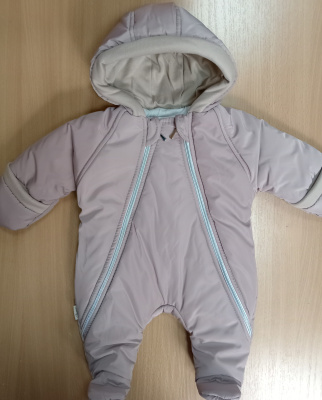 Комбинезон на синтепоне "ГЛЭМИ" ш973/10 (капучино (р-р 68см))