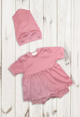 Полукомбинезон - песочник "Лапшуля-2" ш02/27 (розовый (р-р 68см))