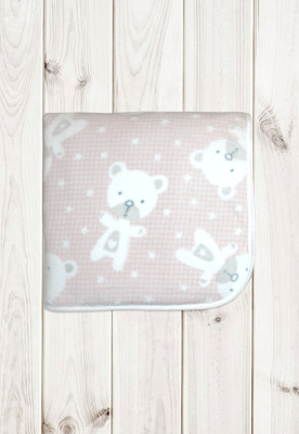 Одеяло - плед "ПОТАП" (90х90см, на синтепоне) ш600/12 (розовый)