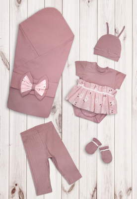 "Варенька" ш240/10 - комплект на выписку (розовый)