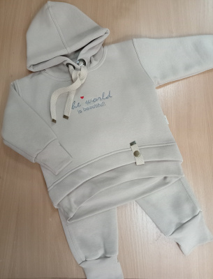 Комплект детский "Next -6" (с вышивкой) ш108/13 (кремовый (экрю) (р,86-92см))