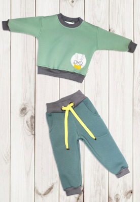 Комплект детский "Zoo" (2 предм.)  ш108/27 (оливковый (р-р 86-92см))