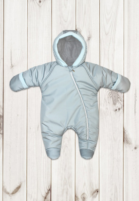 Комбинезон на синтепоне "ЛАПШУЛЯ" ш973/10** (светло-оливковый (р-р 68см))