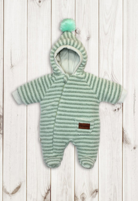 Комбинезон на синтепоне "ПОЛОСАТИК" ш974/2 (оливковый (р-р 62см))