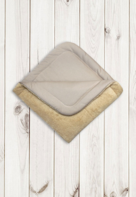 Одеяло - плед "ШЕРПА" (90х90см) ш600/4 (карамель)