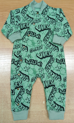 Комбинезон без подкладки "Names" ш900/9  (зелёный (р-р 62см))